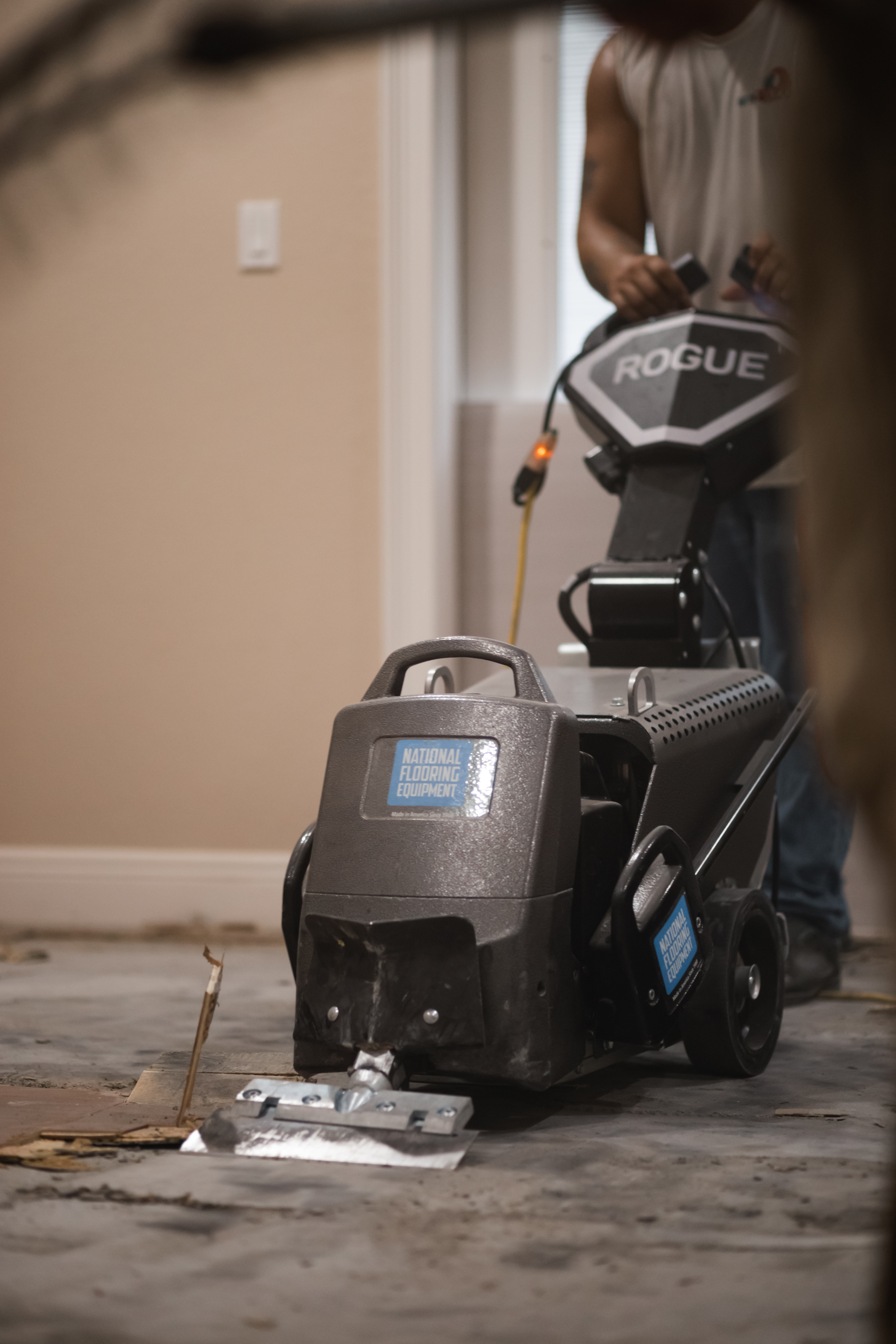 The Rogue Walkbehind Electric Scraper From National Flooring