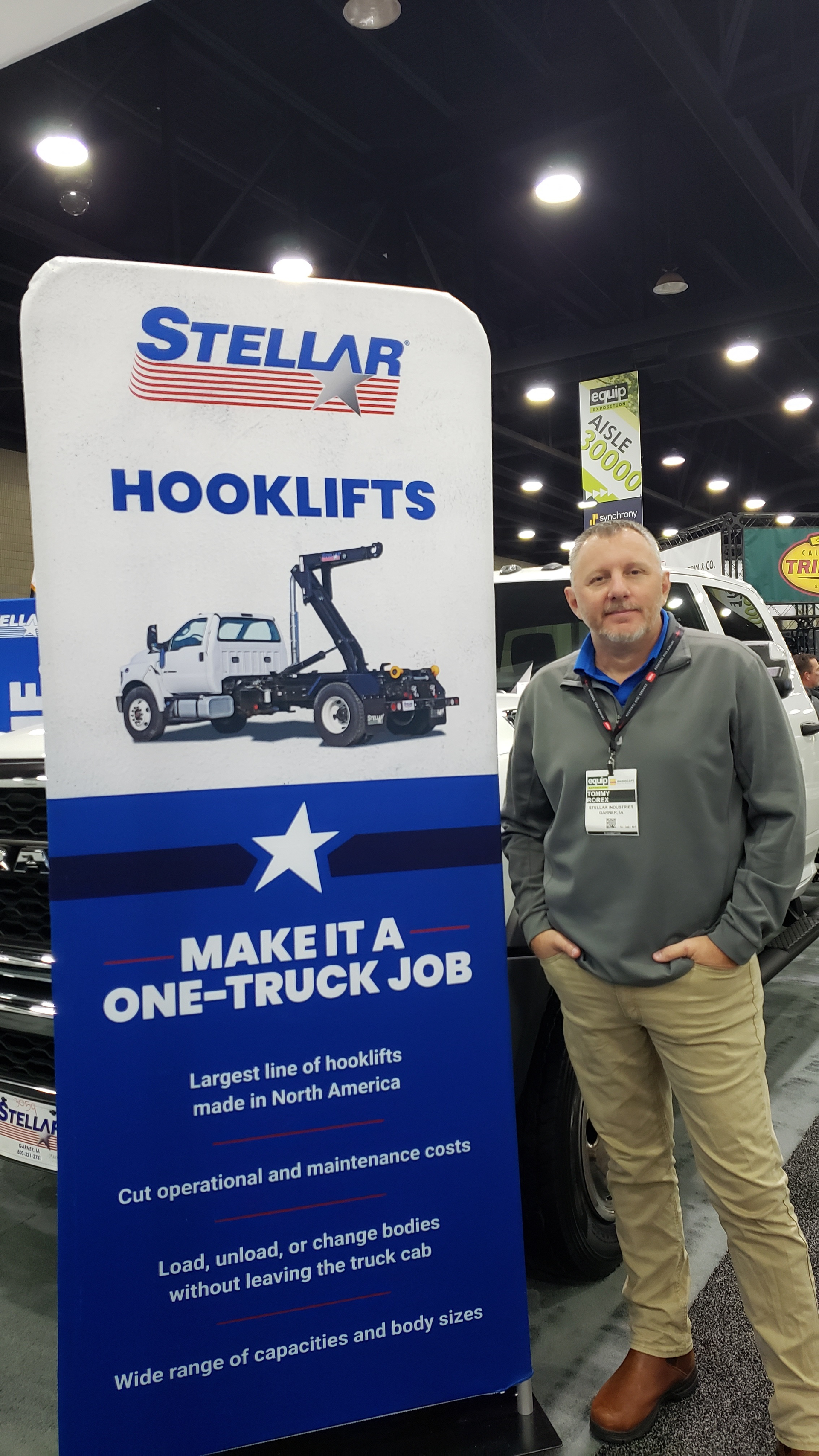 Tommy Rorex of Stellar Industries gives us a walk around of the new Hooklift NXT18 at Equip Expo.