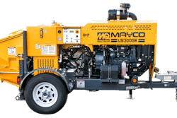 The Mayco LS300GK Small Concrete Pump