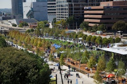 Installing the Nancy Best Concrete Fountain in Dallas' Klyde Warren Park