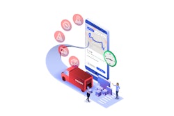 To guide truck drivers to routes, PTV Truck Navigator G2 considers historical traffic patterns, live traffic data and artificial intelligence to calculate daytime-dependent routes and to predict delays in the future.