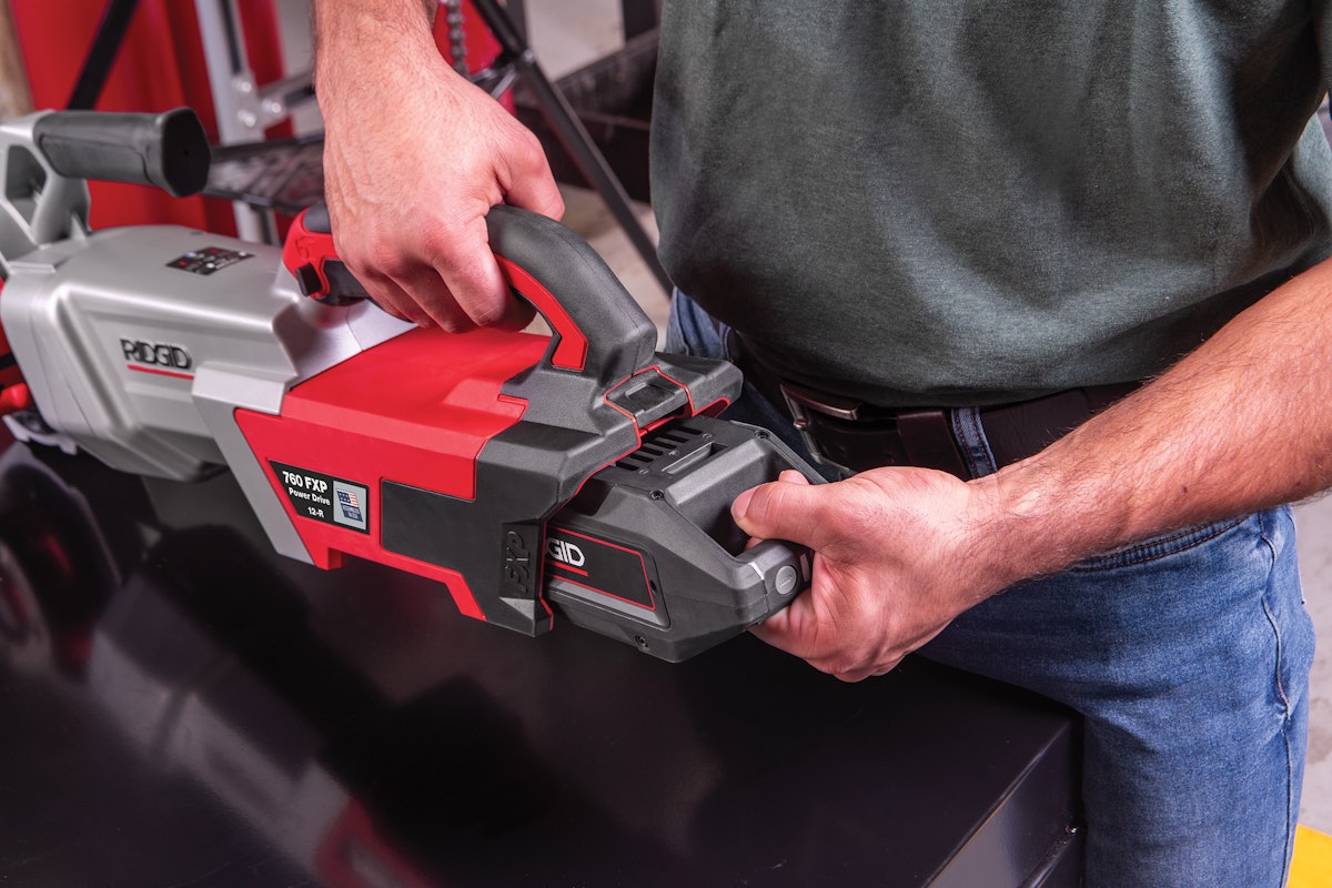 Emerson Launches Cordless Threader Tool for Pipes From RIDGID a subsidiary of Emerson For Construction Pros