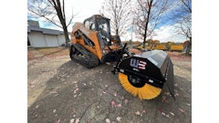 The angle broom swings 30° left or right of center when cleaning and clearing snow, dirt, debris grass and more.