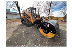 The angle broom swings 30° left or right of center when cleaning and clearing snow, dirt, debris grass and more.