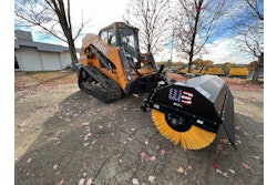 The angle broom swings 30° left or right of center when cleaning and clearing snow, dirt, debris grass and more.
