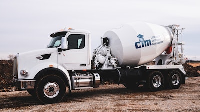 A Peterbilt Model 567 with 10.5-yard Con-Tech extreme duty mixer.