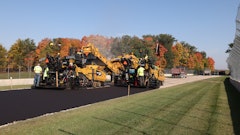 For the surface course design, the Walbec team worked with NASCAR engineers to help determine the best mix and process for installation.