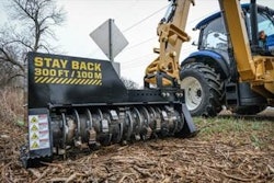 Designed to mulch trees and brush, the Boom Drum Mulcher serves as an addition for municipal fleets or contractors faced with cutting, processing and eliminating woody materials from areas that are unreachable with a skid-steer or excavator.