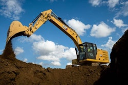 Caterpillar's 320 Medium Excavator was on display at bauma 2022.