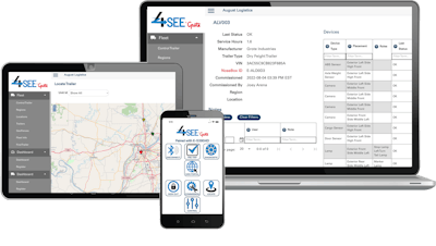The goal of the 4SEE system is to bring all the independent solutions together into one system, with a common communication stream, without increasing the harness or hardware required on the trailer.