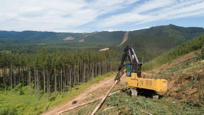 Available in Log Loader and General Forest configurations, the new 548’s C7.1 twin turbo engine produces 30% more power than the previous series’ engine, enabling the new electrohydraulic control system to deliver 30% more swing torque.