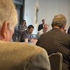 At center, Joseph Shacat, NAPA Director of Sustainable Pavements, during the Sustainability Committee at NAPA Annual 2023