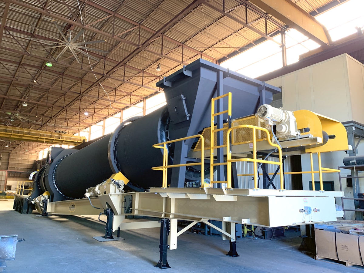 92UF Portable Counterflow Drum Mixer From ALmix For Construction Pros