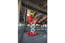 The new electric NANO10-XD lift comes with a standard Xtra Deck to get through 2-ft. x 2-ft. ceiling grids and use in hard-to-reach areas.