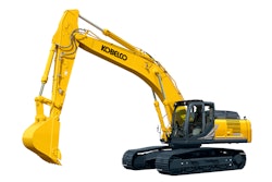 Equipped with three working modes, the SK350LC-11 features a 265-hp Isuzu Tier 4 Final engine to support lifting heavy loads and operating large tools.