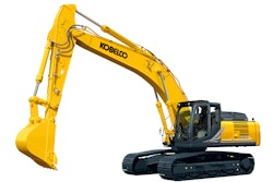 Equipped with three working modes, the SK350LC-11 features a 265-hp Isuzu Tier 4 Final engine to support lifting heavy loads and operating large tools.