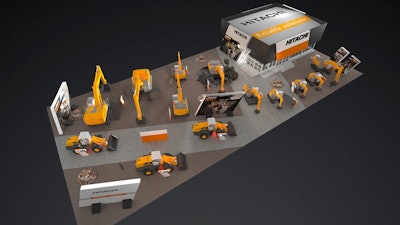 Hitachi will exhibit its new construction machines and technology withy 45,000 square feet of space at CONEXPO.