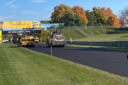 Large projects like the October 2022 repaving of the iconic Road America racetrack in Elkhart Lake, Wis., require detailed traffic control plans and excellent communication.