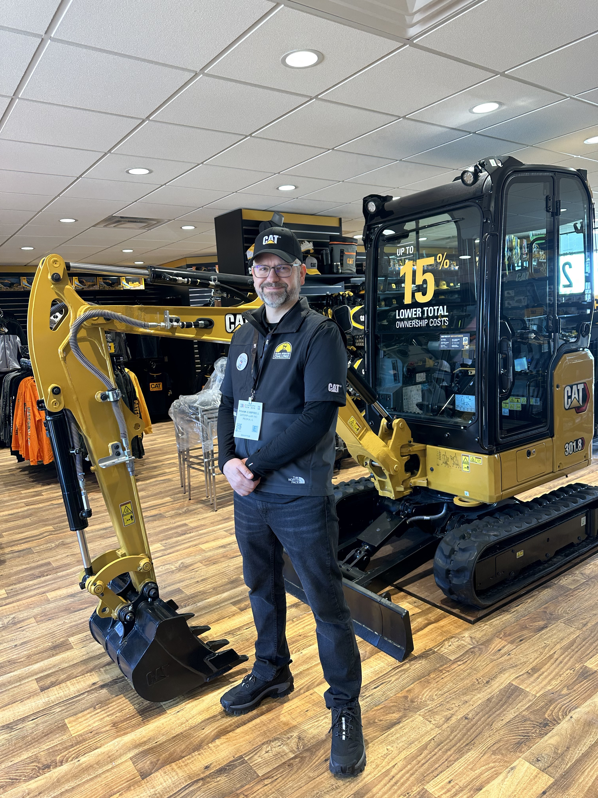 Don't miss out on the Big Ticket Giveaway at the CAT CONEXPO booth! The grand prize is a CAT 301.8 mini excavator.