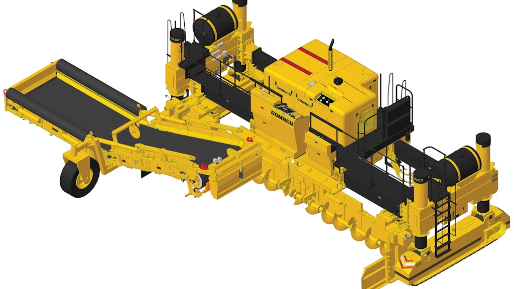 The GP460 Placer Spreader Slipform Paver From: GOMACO Corporation | For ...