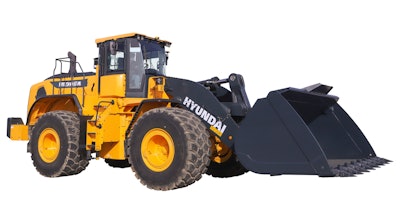 As the largest model in Hyundai’s A series wheel loader product line, the new Hyundai HL985A wheel loader is designed for high-production jobs including quarrying, aggregates and other mass-volume material handling applications.