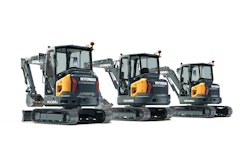 Equipped with Tier 4 Final compliant engines, all three new HX-A series compact excavators will be offered in both canopy or cabin versions along with the choice of standard or four-way dozer blade.