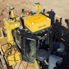 2022 Caterpillar D10T2 Dozer with the Teleo retrokit on top at Teichert’s site in Tracy, California
