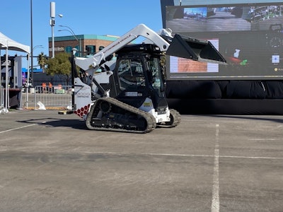 Moog Construction machine following a remotely planned path.