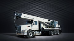 National Crane is partnering with Peterbilt to exhibit an NBT45-2 configuration that does not require a single front outrigger.