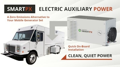 SmartPX is a true electric genset that, unlike an inverter, uses a rotary generator to produce pure sine-wave 120V AC/240V AC power to run demanding equipment.