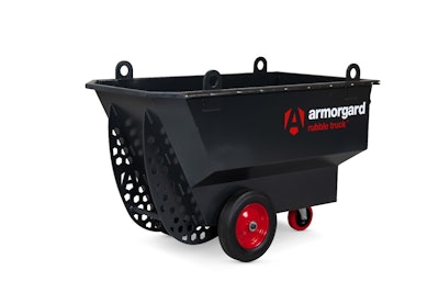 The Rubble Truck has a loading capacity of 1,650-lbs., minimizing the number of trips when working with large piles.