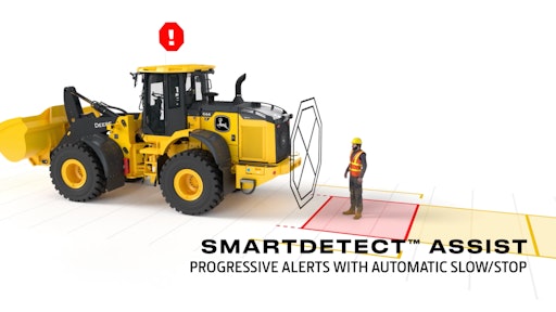 At this year’s CONEXPO-CON/AGG show, John Deere is showcasing its latest technology offerings including vision and object detection solutions, SmartWeigh, standard EZ Grade on P-Tier small dozers and a variety of grade management and automation solutions.