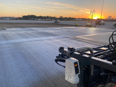 Concrete Broom + Cure Machine