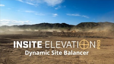 InSite Elevation Pro Dynamic Site Balancer enables individuals to adjust site grades to achieve an acceptable balance, as well as adjust either an entire site or individual areas.