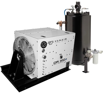 Designed for maintenance when mounted on the vehicle, this drill module provides 310 cfm and 200 psi of air power.