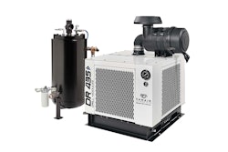 Equipped with a remote separator tank for versatile mounting and accessible maintenance, the DR 435 is designed for water-well, oil and gas, geothermal and blasthole drilling applications.