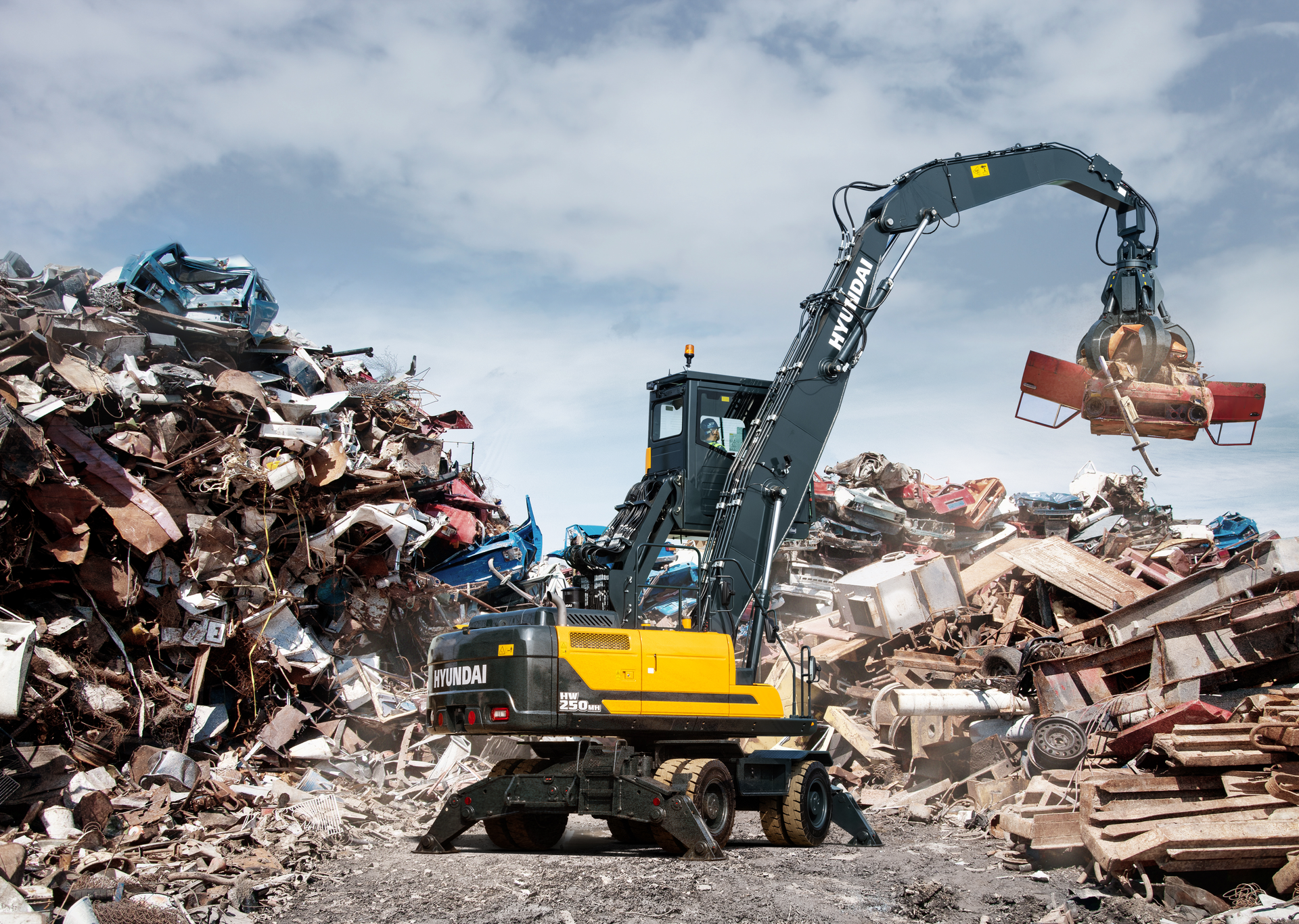 Hyundai Hw250 Mh Cab Raised Goose Neck Lifted Auto Salvage 5f3170d8e34d2