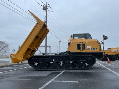 Equipped with a 228-hp Cummins B6.7 Tier 4 Final engine, the Morooka MST80C has a payload capacity of nearly 18,000-lbs.