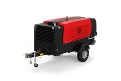 The CPS 400 series offers 175 to 225 psi and is powered by a Kohler KDI3404TCR, four-cylinder engine. All system components are secured to a single-axle trailer.