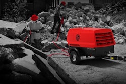 Equipped with a liquid-cooled, three-cylinder Kohler diesel engine, the CPS 185-100 is built to power two 90-lb. breakers, or other additional tools, and ranges up to 125 psi.