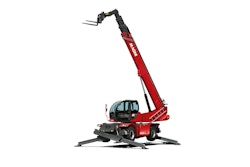 Powered by a 218-hp diesel engine, the 6.30 offers a maximum lift height of 98 ft. with a maximum lift height capacity of 5,500 lbs.