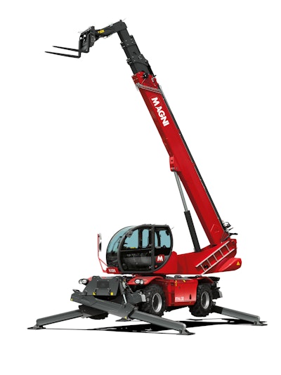 Powered by a 218-hp diesel engine, the 6.30 offers a maximum lift height of 98 ft. with a maximum lift height capacity of 5,500 lbs.