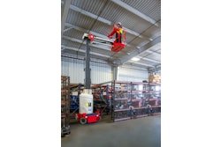 The mast has a working indoor height of 36 ft. and weight of 6,600 lbs.