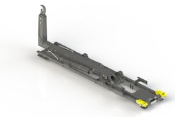 The NXT52 hooklift features a Z-channel base design and universal body latching system.