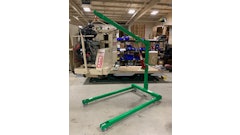 The two companies came together to custom design and manufacture a new knock-down style engine hoist that will meet the needs of rental customers.