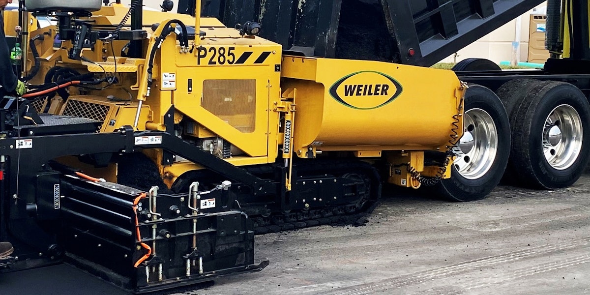 Weiler P285 Commercial Asphalt Paver From Weiler For Construction Pros