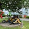 Southern Sun Landscaping rented a stump grinder from its local rental center.