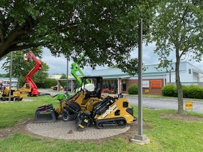 Southern Sun Landscaping rented a stump grinder from its local rental center.