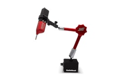 The SafeTest Dial Indicator Series is packaged in a rugged hard shell carry case, with built-in charging harness.