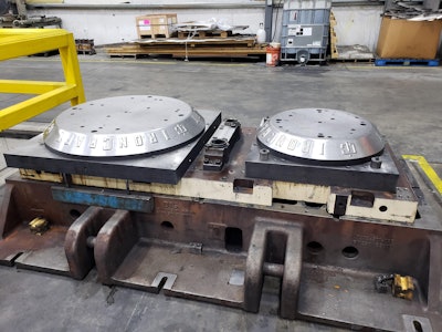 The component features two opposing steel blades affixed to the stump jumper, allowing them to cut materials to 3.5 in. in diameter.